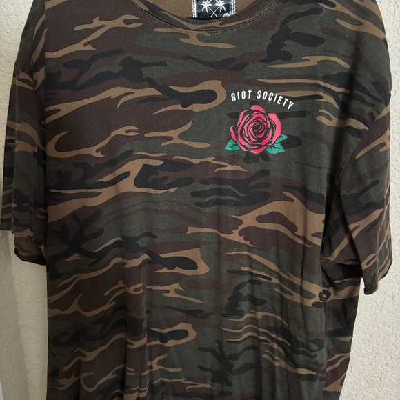 Men’s riot Society camouflage tee - Picture 1 of 1